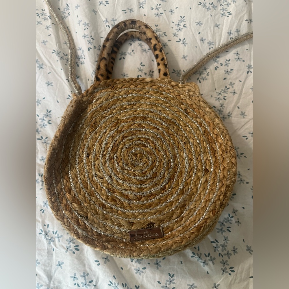 Sam Edelman Emilia Straw round handbag